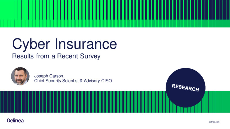 Cyber Insurance: Results from a Recent Survey