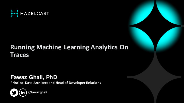 Running Machine Learning Analytics On Traces