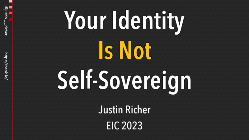 Your Identity Is Not Self-Sovereign