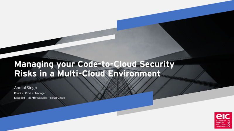 Managing your Code-to-Cloud Security Risks in a Multi-Cloud Environment